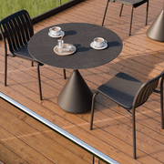 Kora Cafe Table 90cm Dia CERAMIC - Outdoor gallery detail image