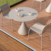 Kora Cafe Table 90cm Dia Aluminium - Outdoor gallery detail image