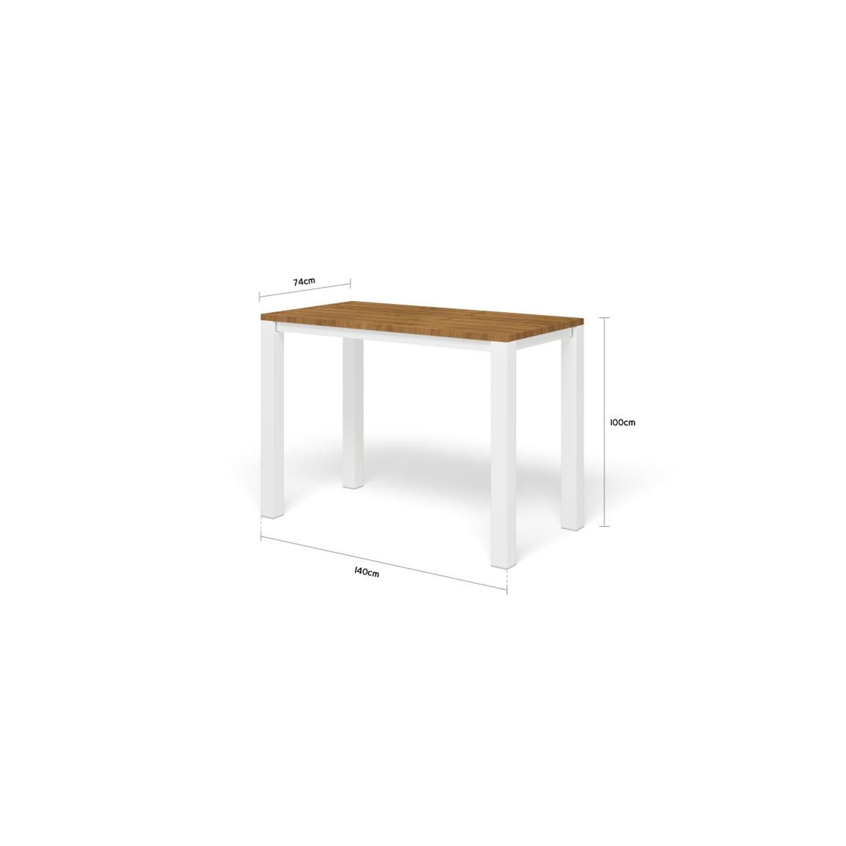 Adele Teak Bar Table with Nivala Bar Chairs -5pc gallery detail image