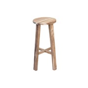 Reclaimed Teak Tall Tripod Stool- Natural gallery detail image
