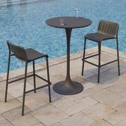 Roku Outdoor Bar Stool in Matt Charcoal gallery detail image