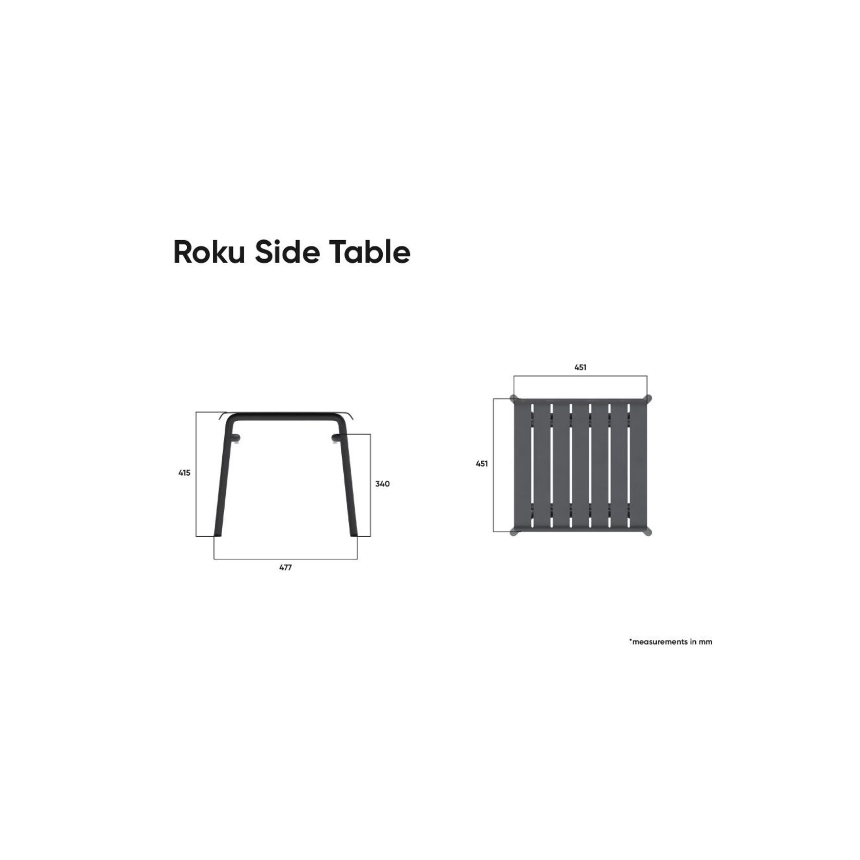Roku Outdoor Low Stool Footrest in Matt White gallery detail image