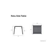 Roku Outdoor Low Stool Footrest in Matt White gallery detail image