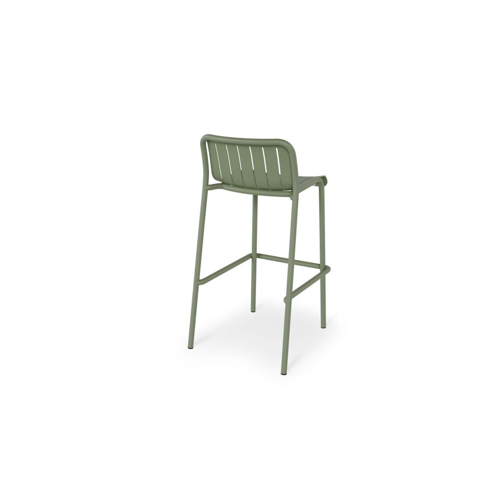 Roku Outdoor Bar Stool in Matt Eucalyptus Green gallery detail image