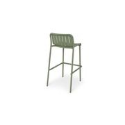 Roku Outdoor Bar Stool in Matt Eucalyptus Green gallery detail image