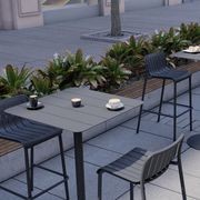 Roku Outdoor Bar Stool in Matt Charcoal gallery detail image