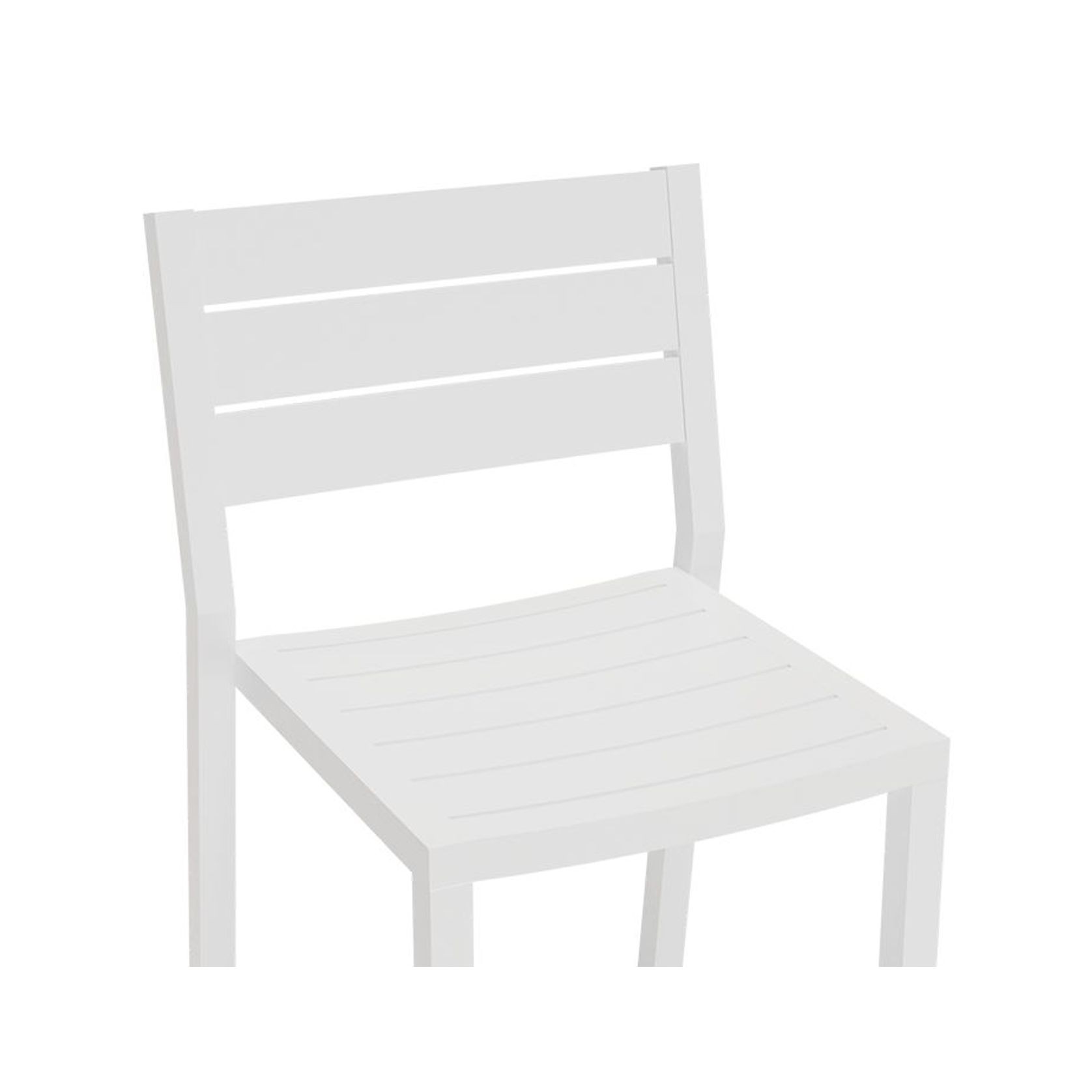 Halki Stool With Backrest - White gallery detail image
