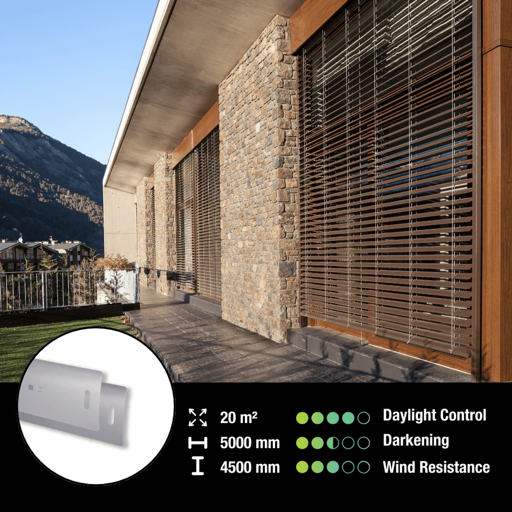 Aluflex® External Venetian Blind with Flat Blade gallery detail image