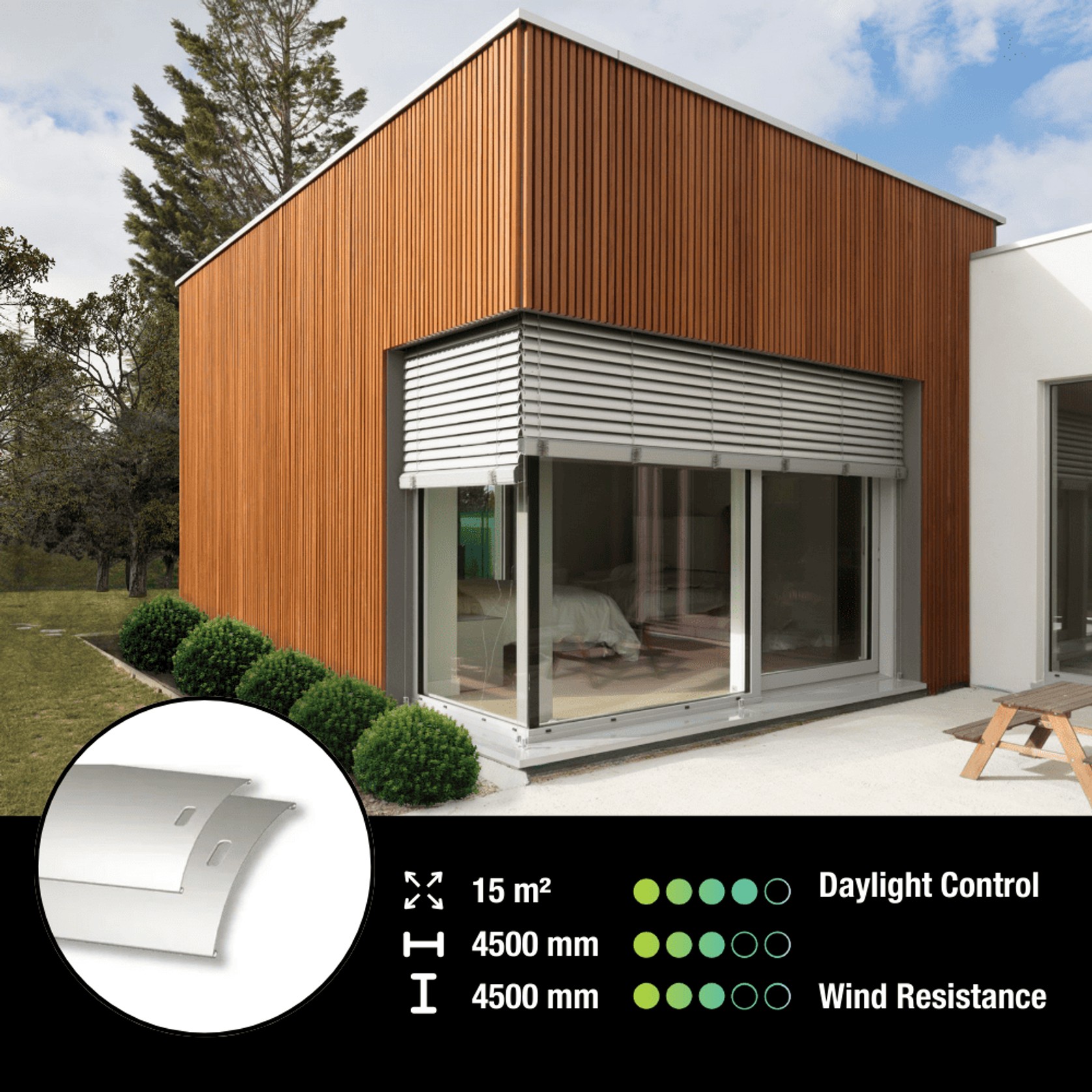Solomatic II External Venetian Blind with Convex Blade gallery detail image