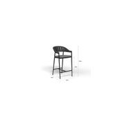 Adele Ceramic Outdoor Bar Table & 4x Nivala Bar Chairs gallery detail image