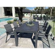 Adele Ceramic Outdoor table & 6x Sevilla Padded Chairs gallery detail image