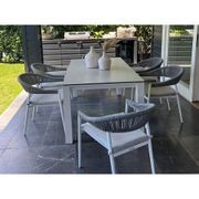 Adele Ceramic Outdoor table with 6 Nivala Chairs gallery detail image