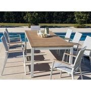 Barcelona Outdoor Table with 8 Sevilla Teak Chairs gallery detail image