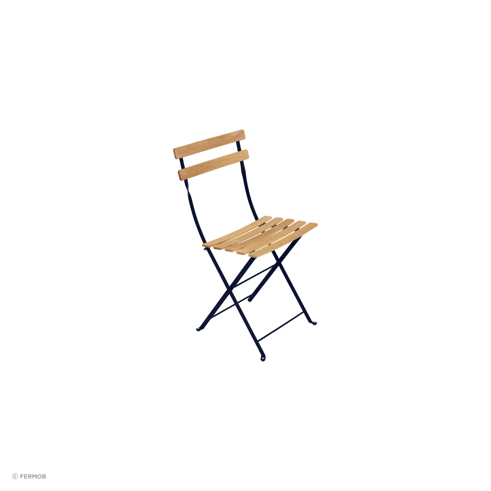 Bistro Folding Chair - Natural Slats by Fermob gallery detail image