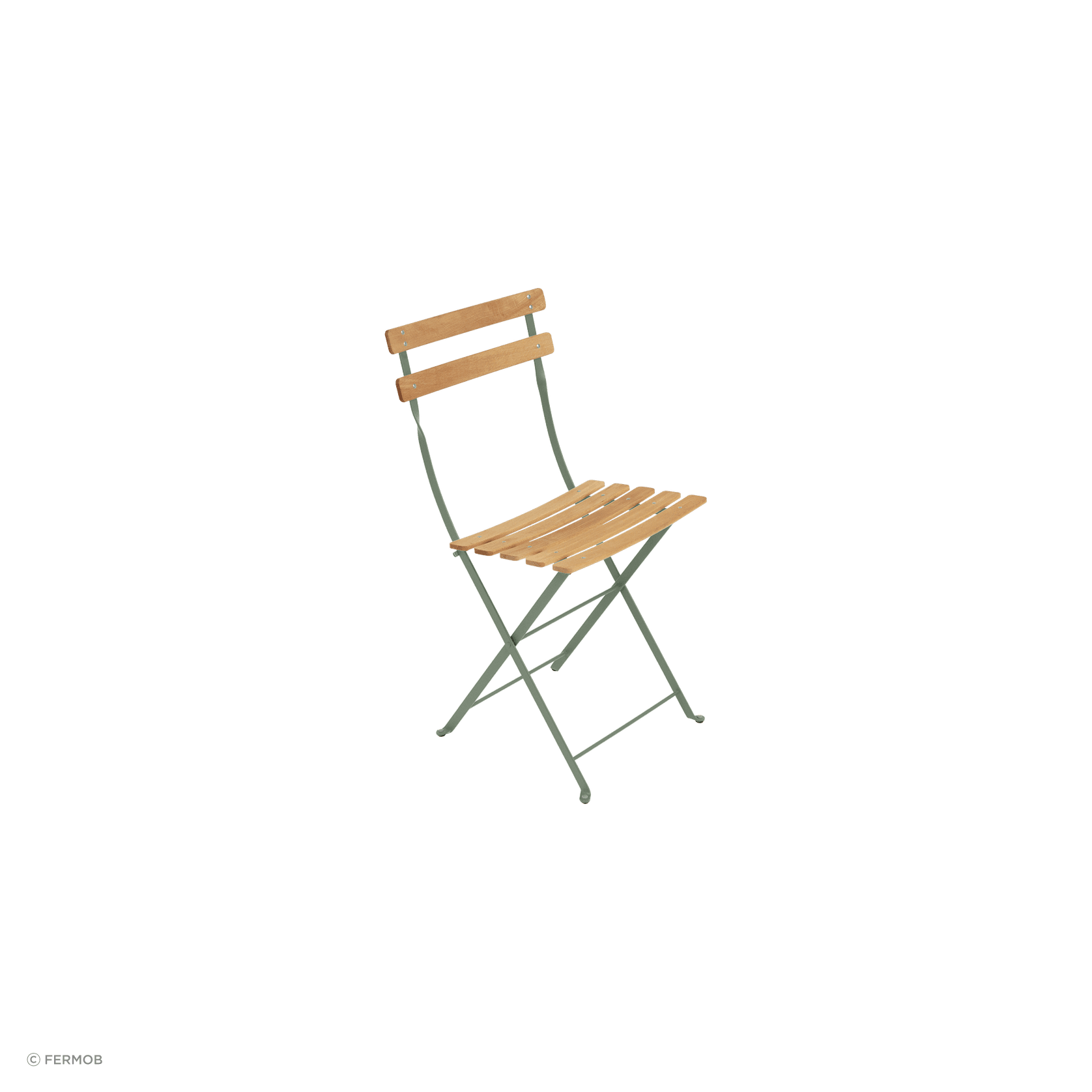 Bistro Folding Chair - Natural Slats by Fermob gallery detail image