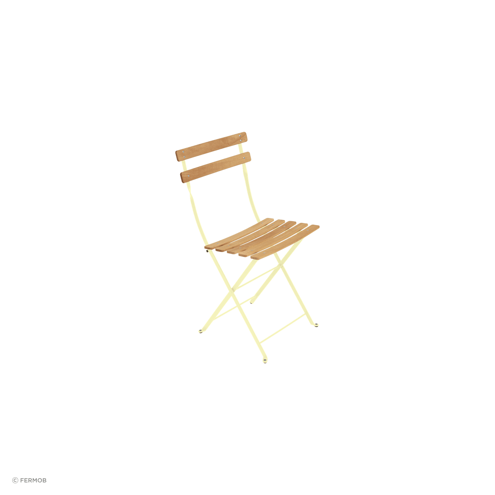 Bistro Folding Chair - Natural Slats by Fermob gallery detail image