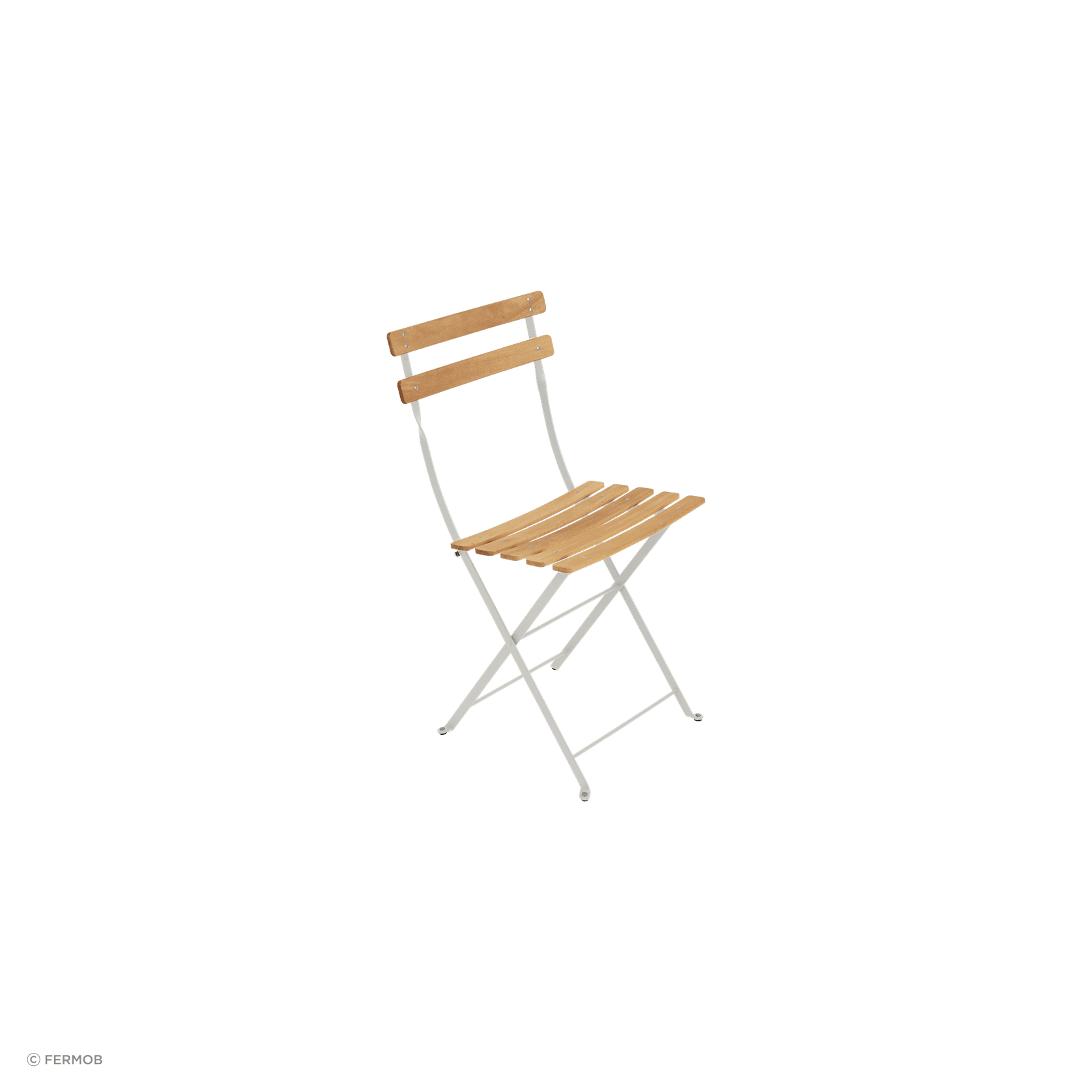 Bistro Folding Chair - Natural Slats by Fermob gallery detail image