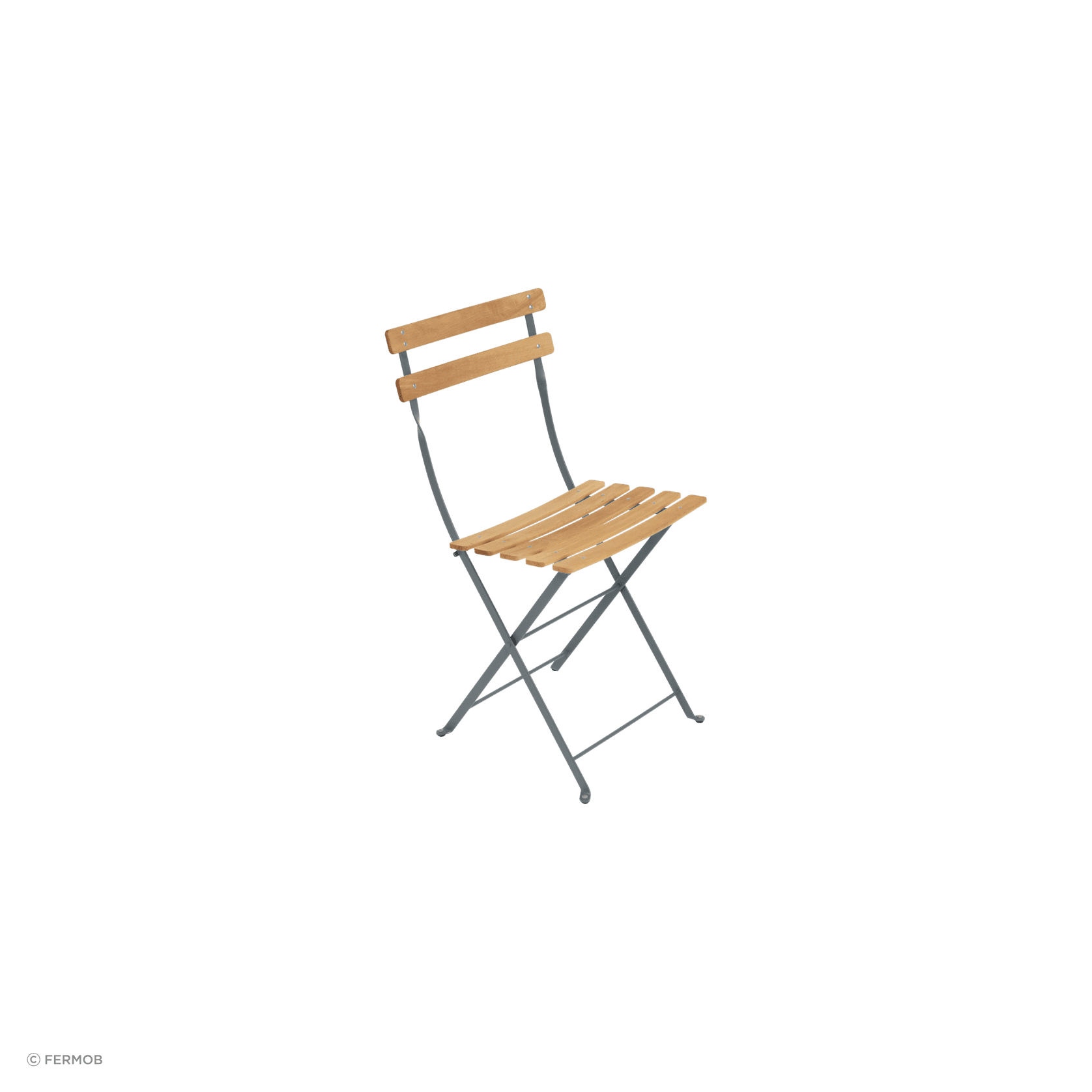 Bistro Folding Chair - Natural Slats by Fermob gallery detail image