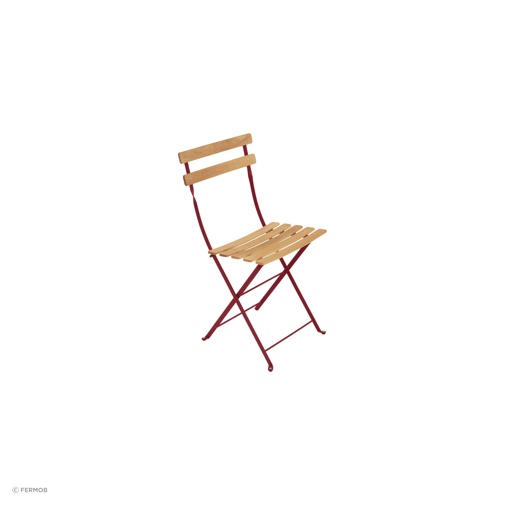 Bistro Folding Chair - Natural Slats by Fermob gallery detail image