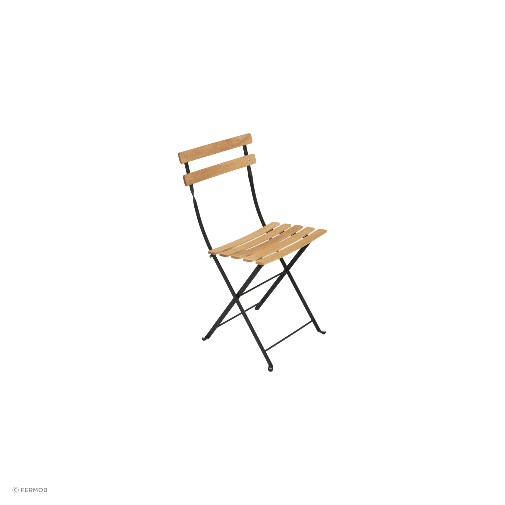 Bistro Folding Chair - Natural Slats by Fermob gallery detail image