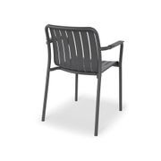 Roku Outdoor Arm Chair in Matt Charcoal gallery detail image