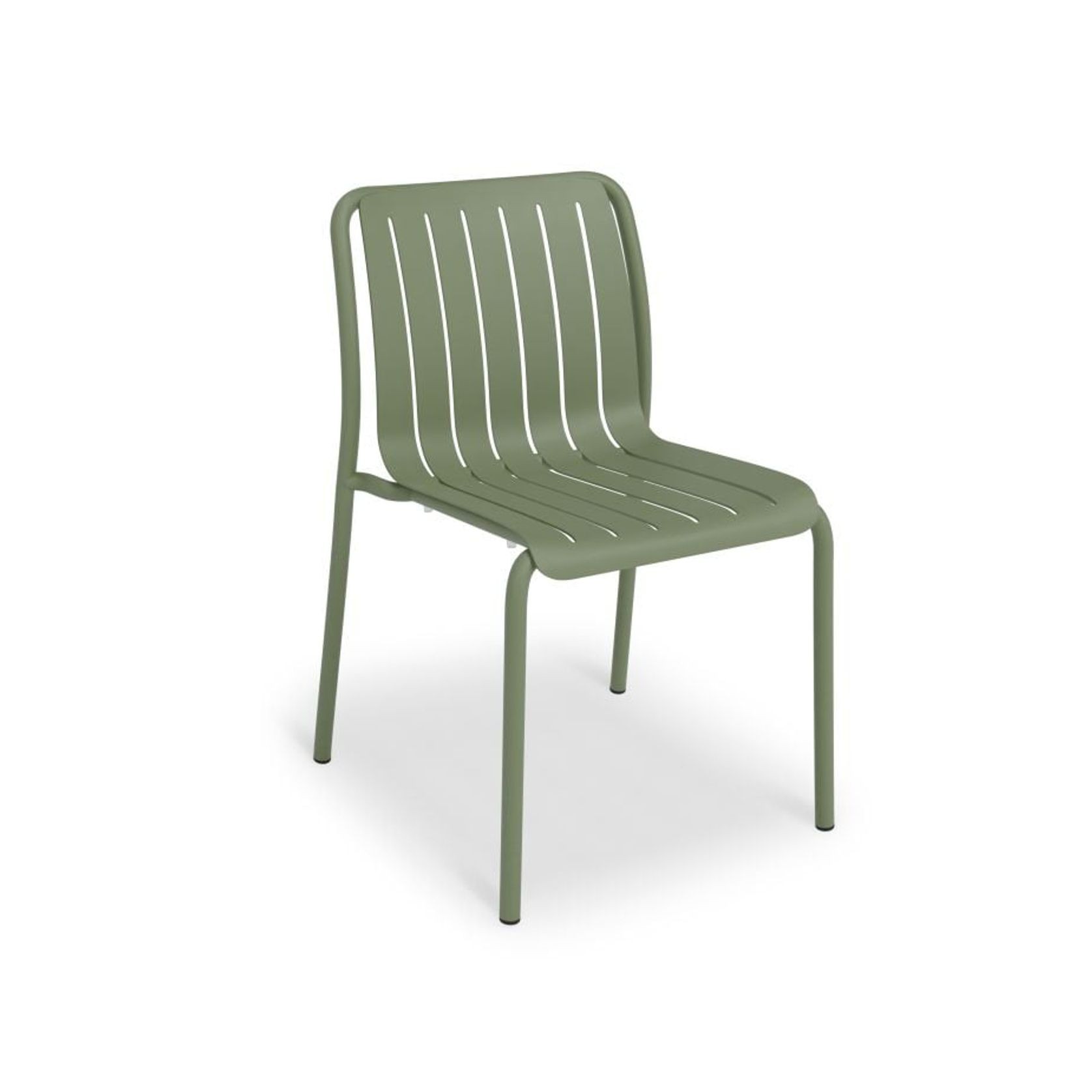 Roku Outdoor Dining Chair in Matt Eucalyptus Green gallery detail image