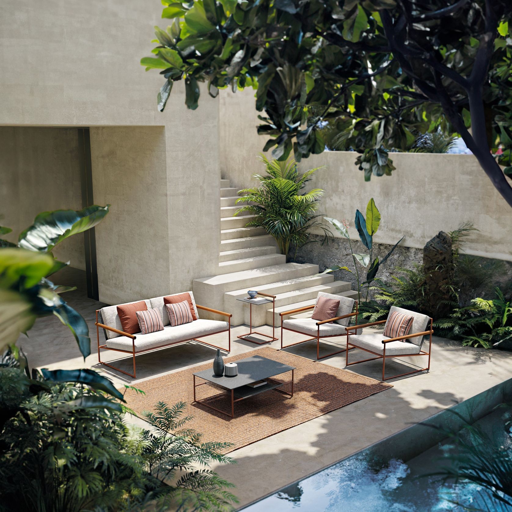 Pipe Outdoor Armchair by Atmosphera gallery detail image