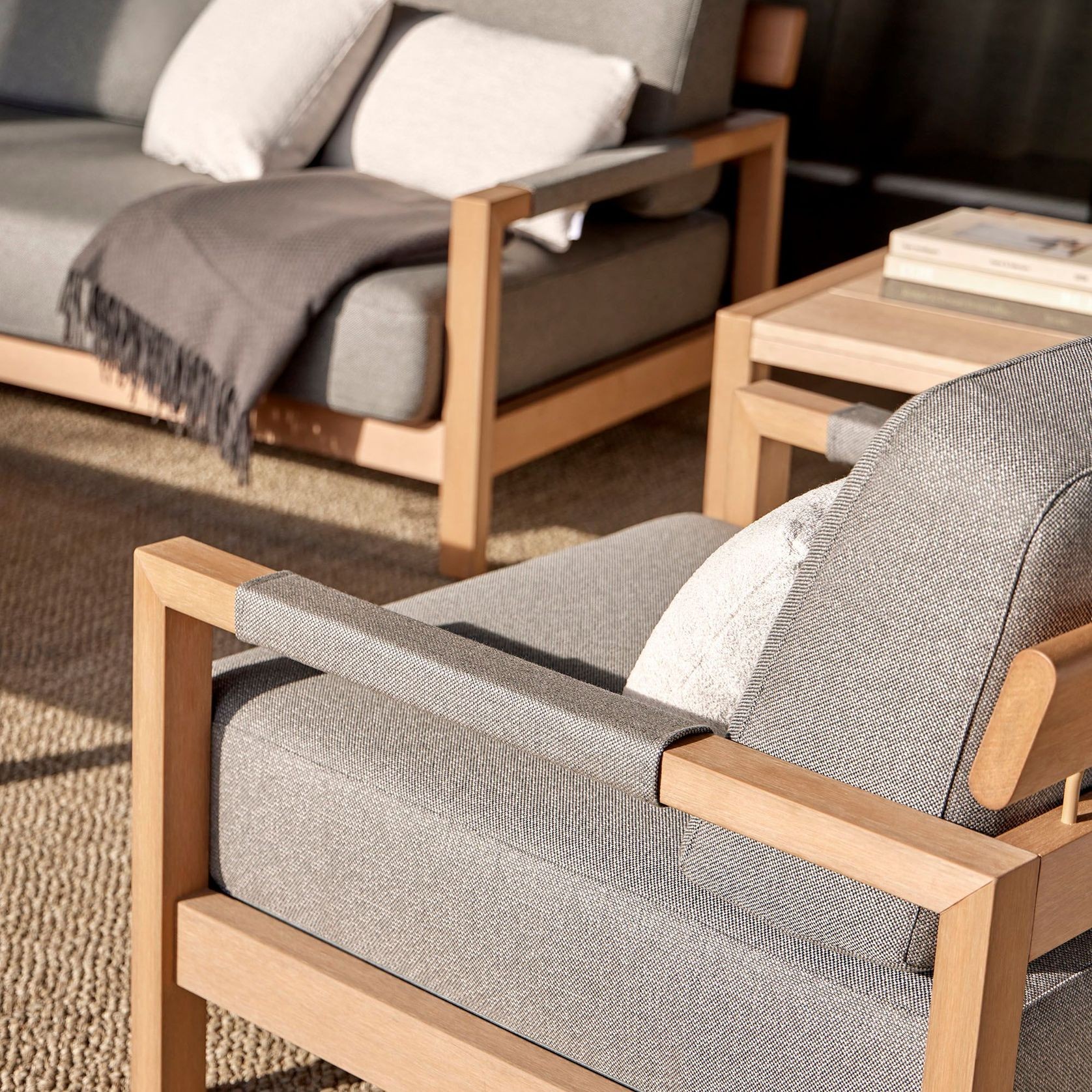 Kubik Outdoor TechTeak Armchair by Point gallery detail image