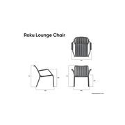 Roku Outdoor Lounge Chair in Matt Eucalyptus Green gallery detail image