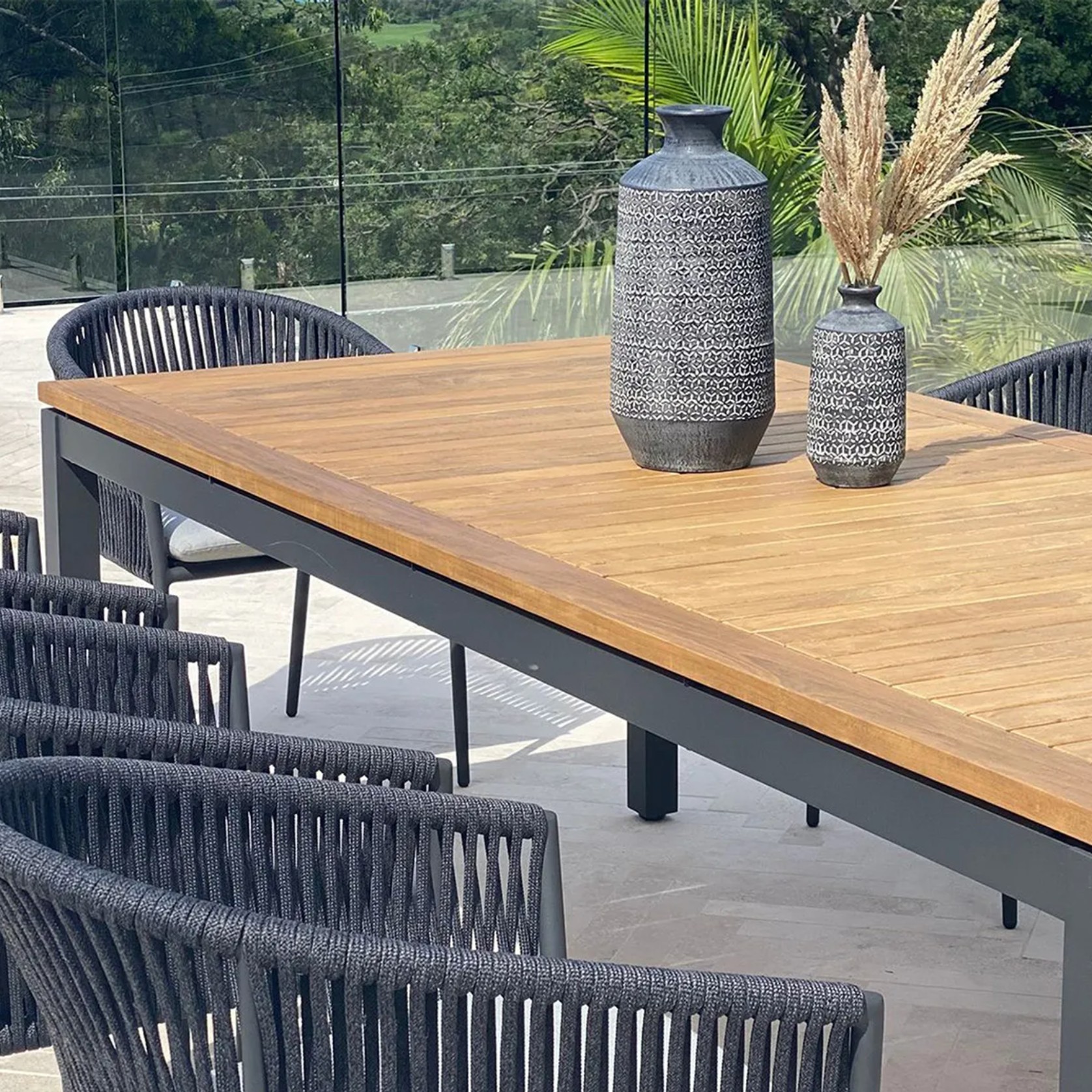 Barcelona Outdoor Table with 8 Gizella Chairs gallery detail image