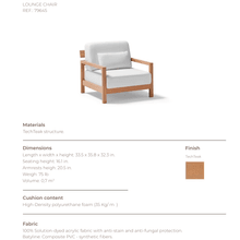 Kubik Outdoor TechTeak Armchair by Point gallery detail image