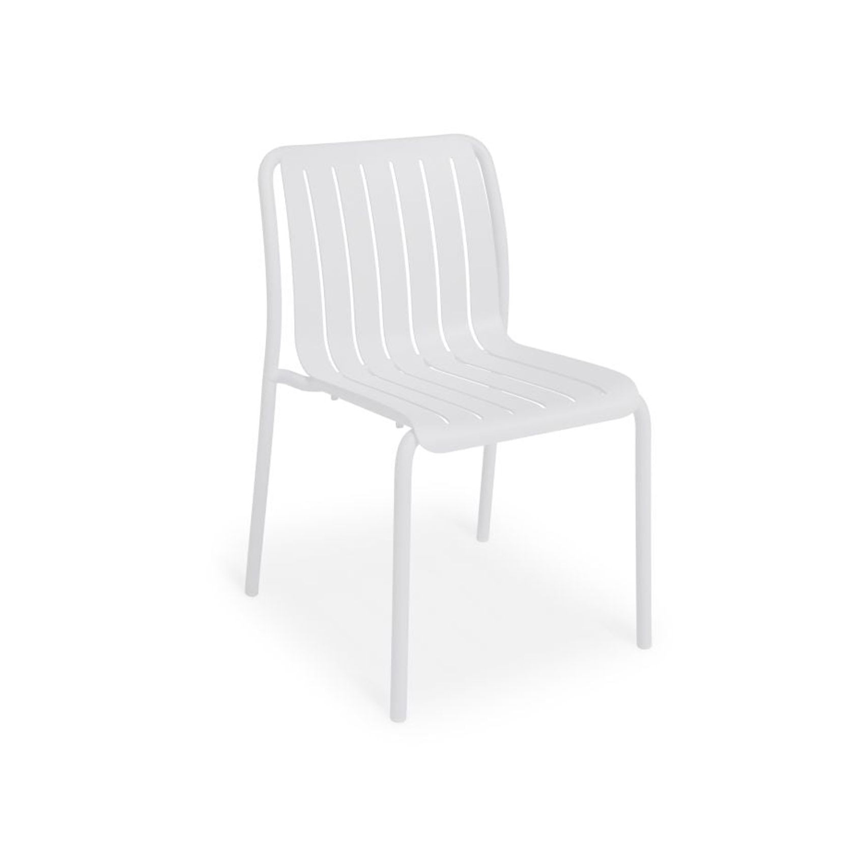 Roku Outdoor Dining Chair in Matt White gallery detail image