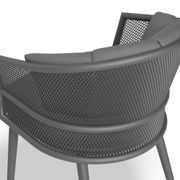 Avila Dining Chair - Charcoal - Dark Grey Cushion gallery detail image