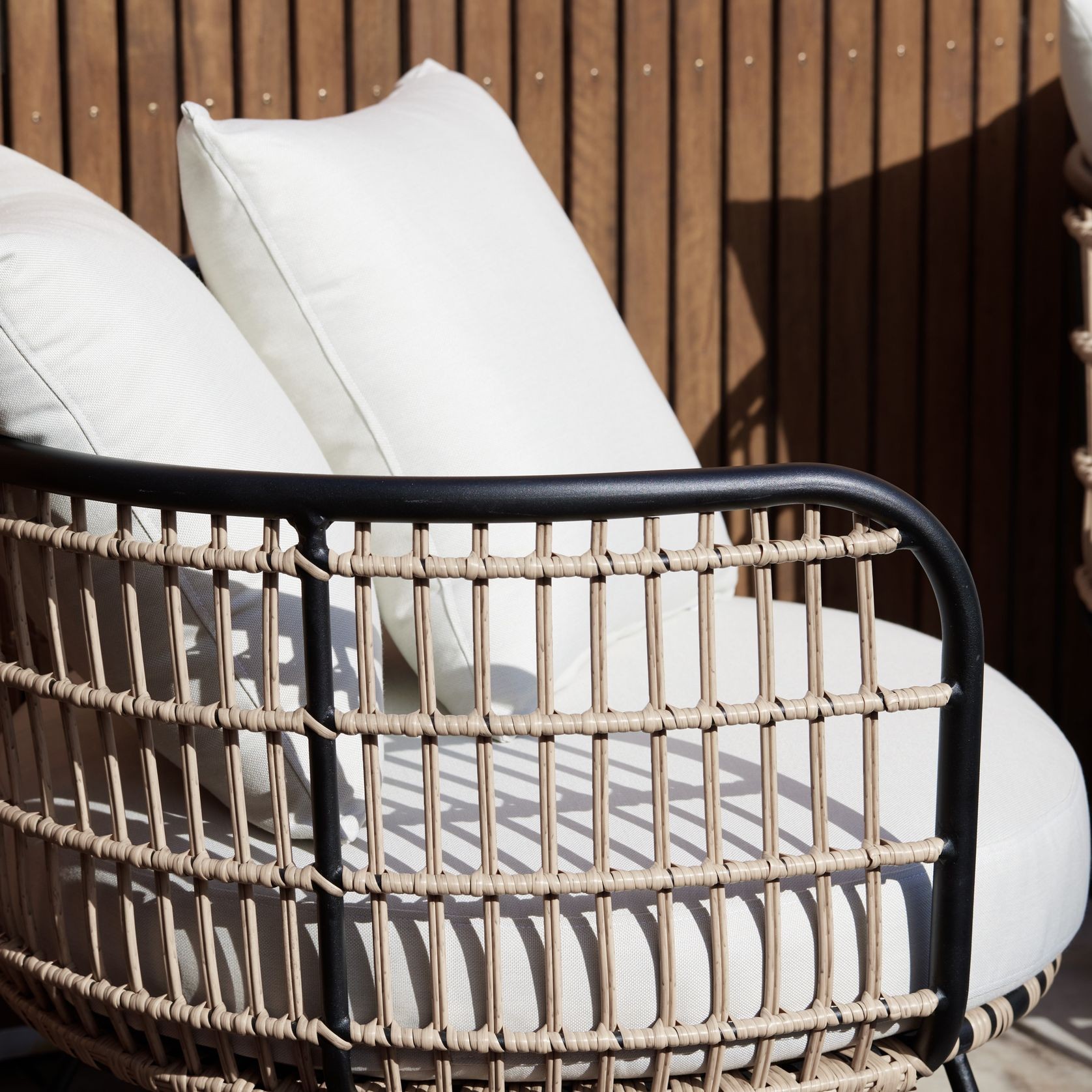 Arden Bamboo Wicker Outdoor Armchair gallery detail image