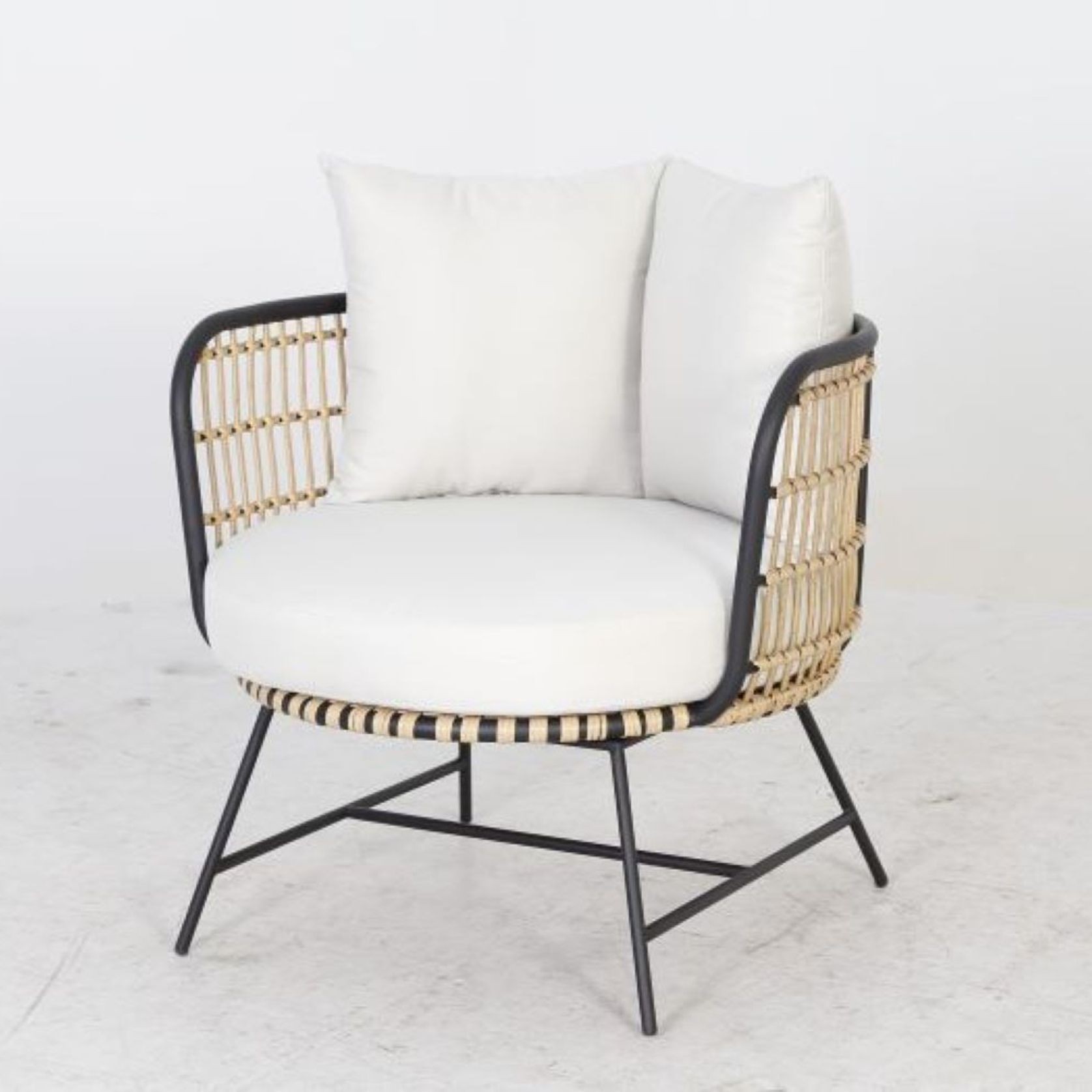 Arden Bamboo Wicker Outdoor Armchair gallery detail image
