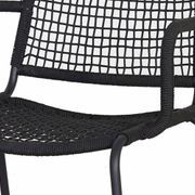 Bahamas Stackable Steel Outdoor Dining Chair | Black gallery detail image