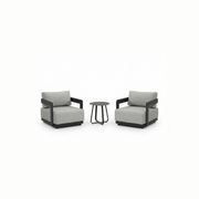 Laguna Swivel Armchair Set with Lucy Table gallery detail image
