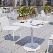 Roku Outdoor Dining Chair in Matt White gallery detail image