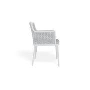 Siano Dining Chair - Outdoor - White - Light Grey Cushion gallery detail image