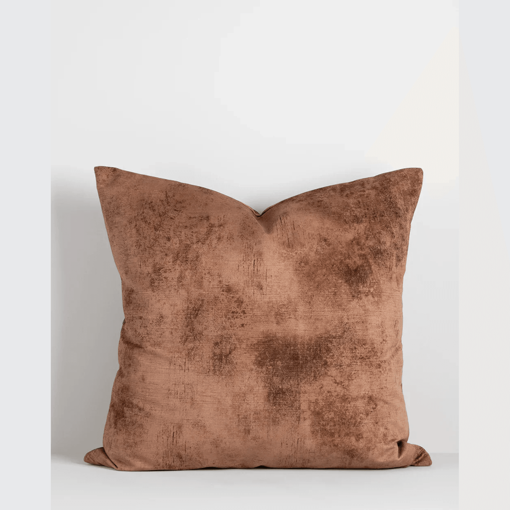 Baya Theo Velvet Cushion - Leather | Large 60 x 60cm gallery detail image