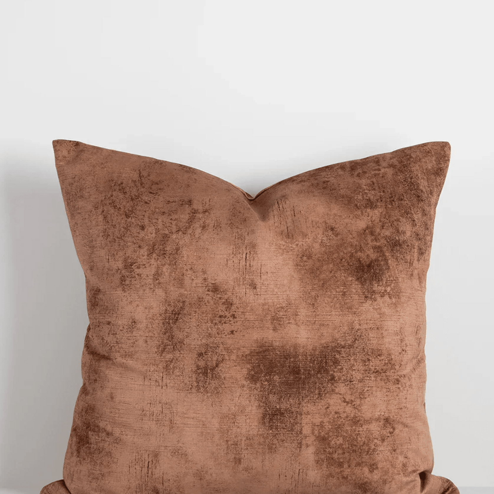 Baya Theo Velvet-Cushion - Leather | Large 60 x 60cm gallery detail image