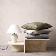 Baya Theo Velvet Cushion - Clover | Large 60 x 60cm gallery detail image