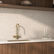 Elysian Commercial Pull-Out Filter Tap | Brushed Brass gallery detail image