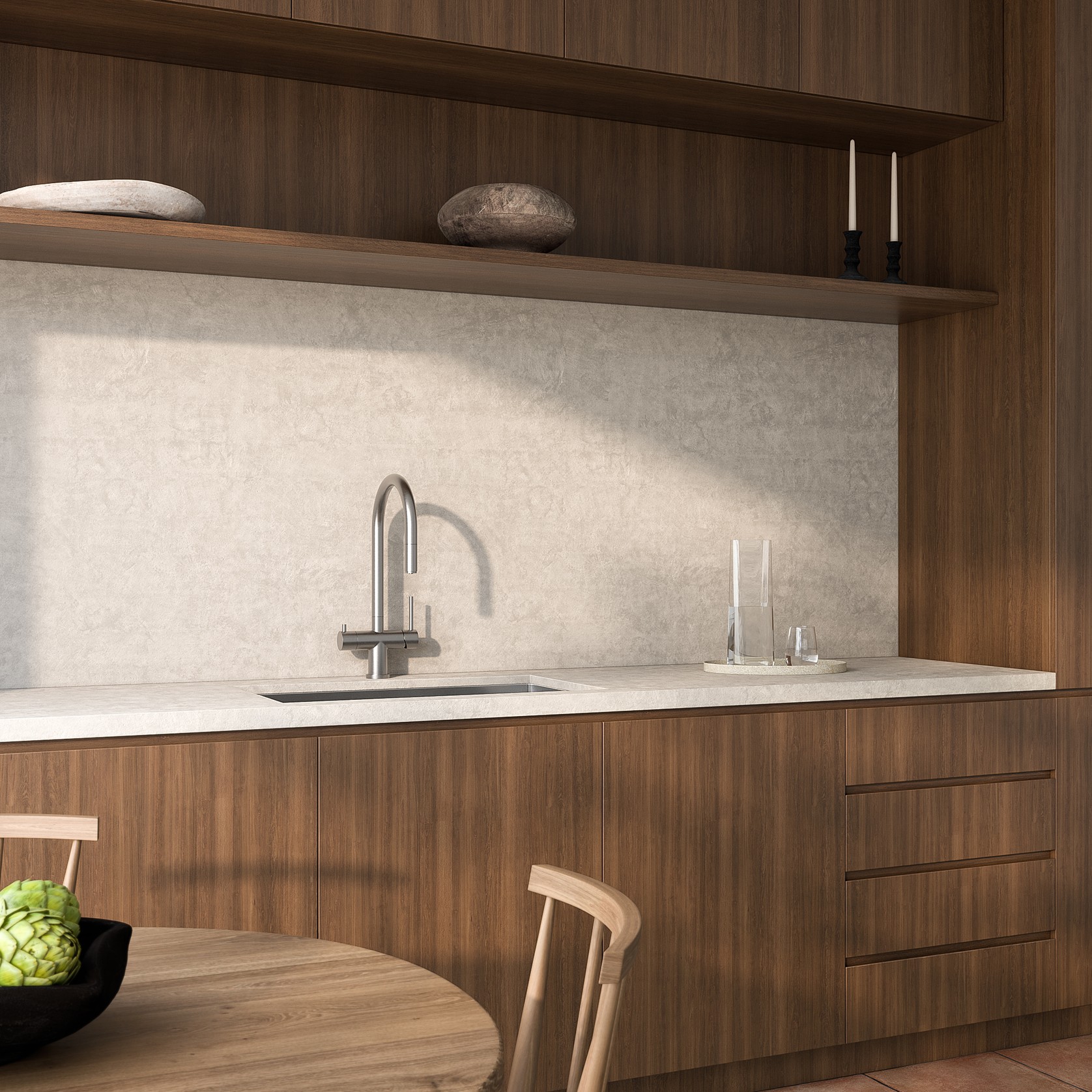 Elysian Commercial Pull-Out Filter Tap Stainless Steel gallery detail image