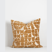 Baya Miller Cushion - Toffee | Geometric Pattern gallery detail image