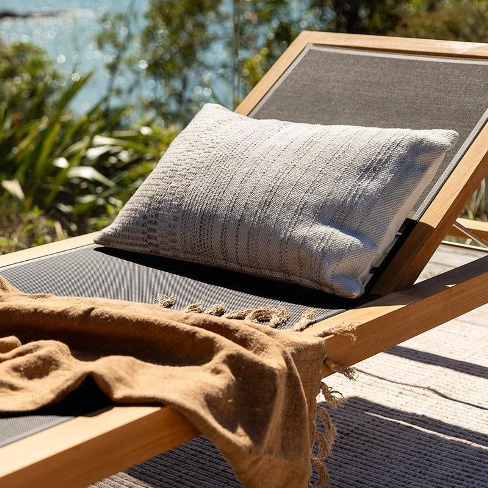 Baya Sonnet In & Outdoor Cushion - Almond gallery detail image