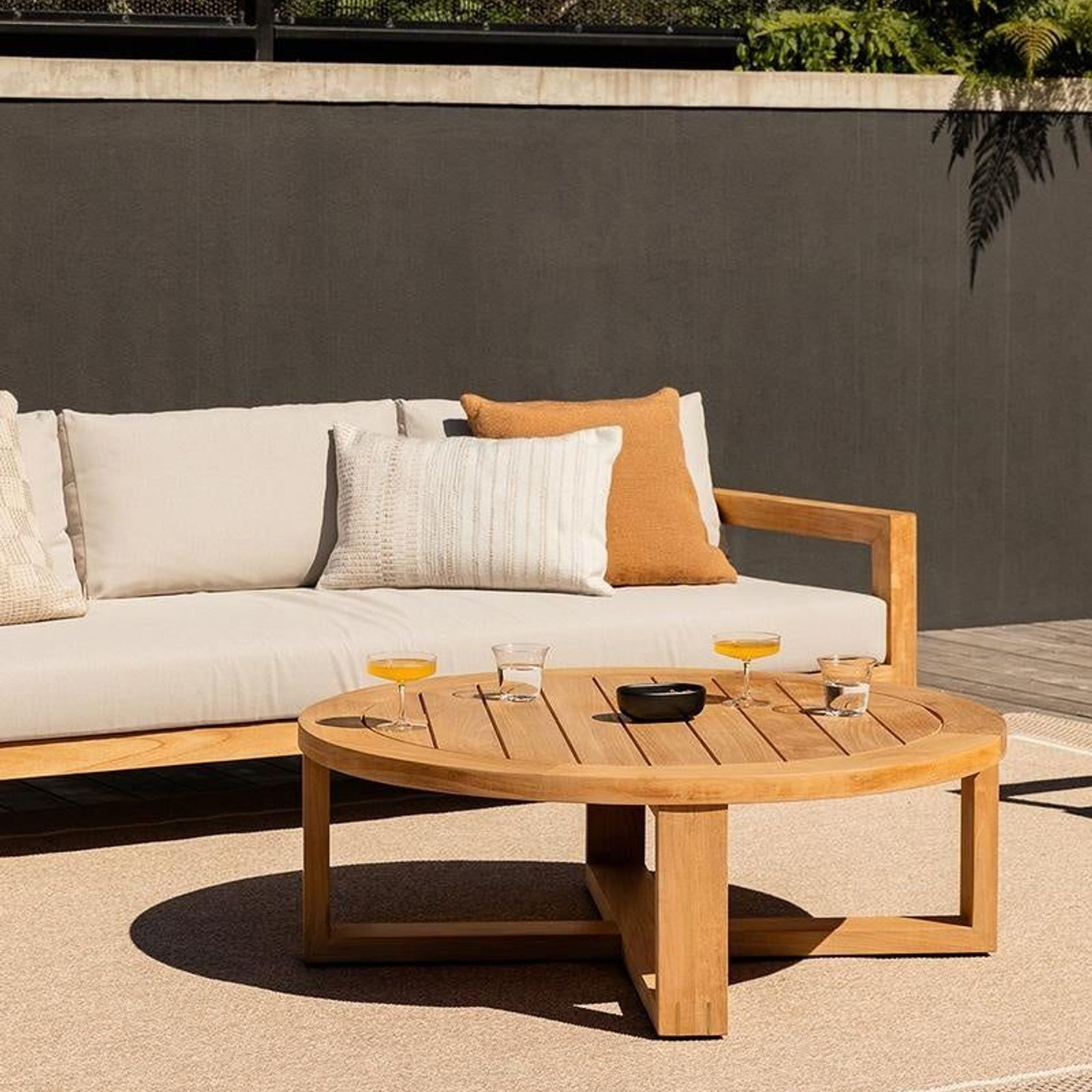 Baya Sonnet In & Outdoor Cushion - Almond gallery detail image