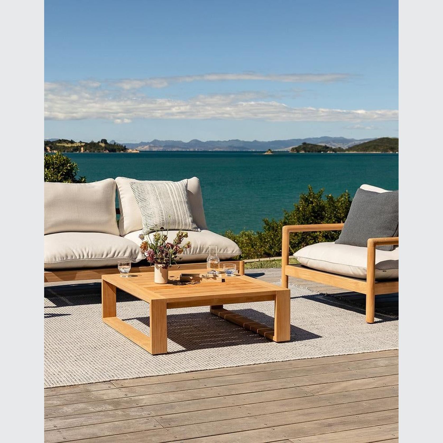 Baya Sonnet In & Outdoor Cushion - Eucalyptus gallery detail image