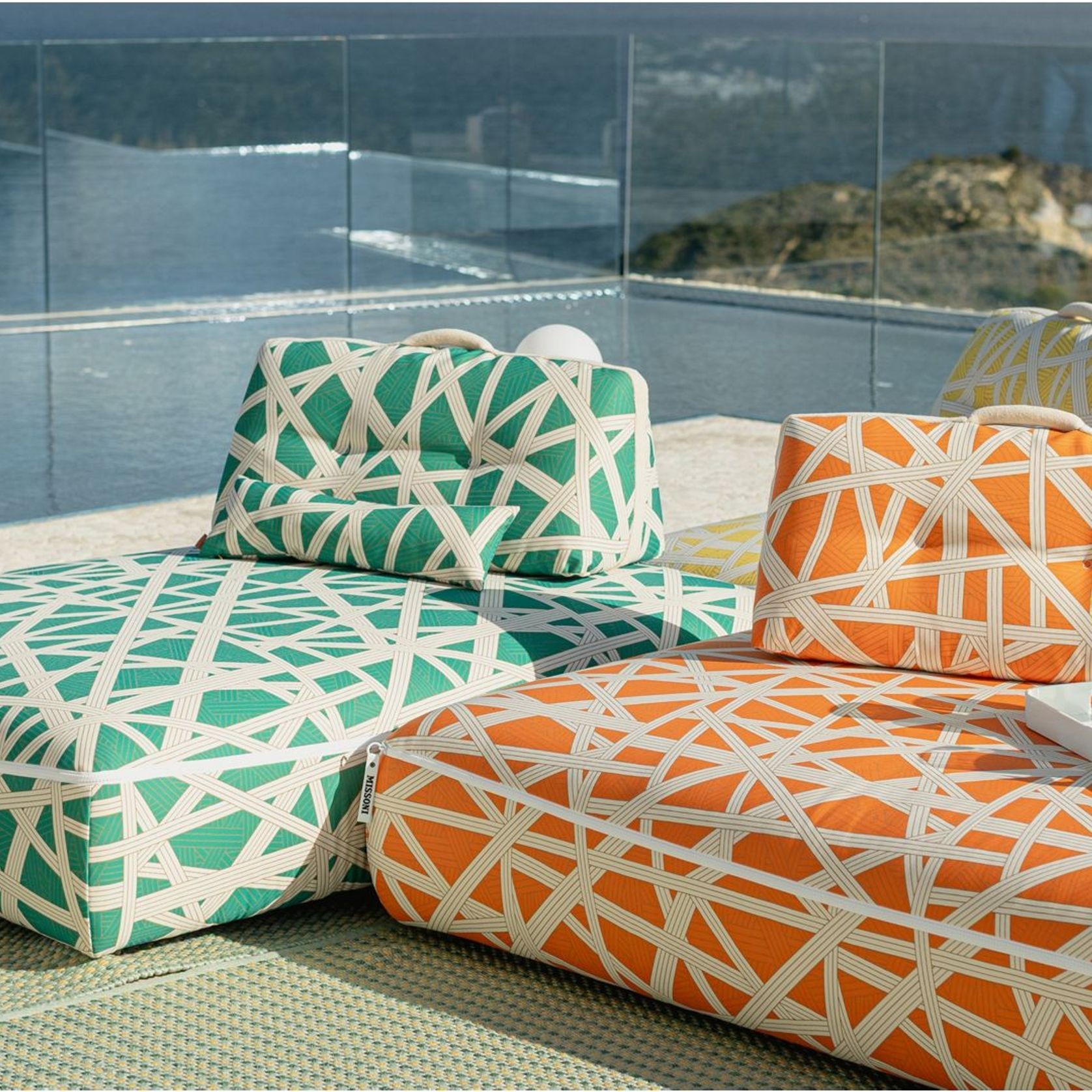 Formentera Nastri Canvas Cushion gallery detail image