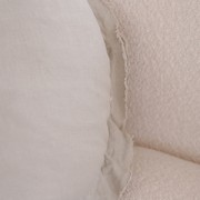 100% Flax Linen Round Feather Filled Cushion | Sage gallery detail image